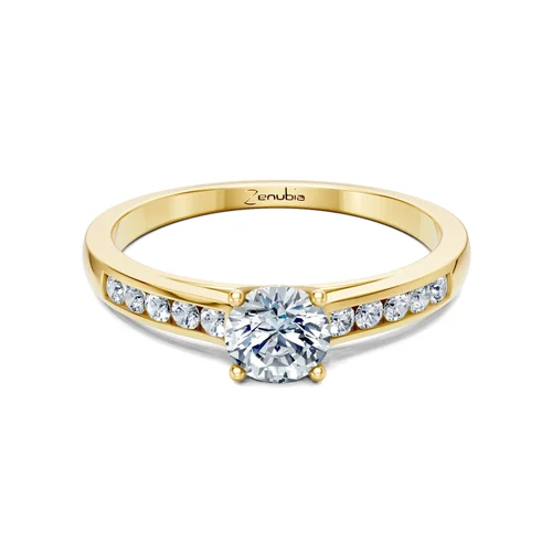 Zenubia_Schmuck_Winterthur_Verlobungsring_JULIE_front_Gelbgold