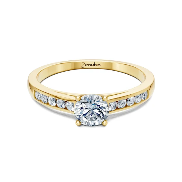 Zenubia_Schmuck_Winterthur_Verlobungsring_JULIE_front_Gelbgold