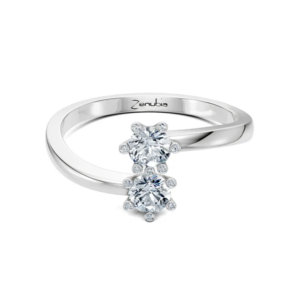 Zenubia_Schmuck_Winterthur_Verlobungsring_LAILA_front_Weissgold