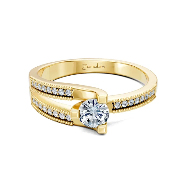 Zenubia_Schmuck_Winterthur_Verlobungsring_LALITA_front_Gelbgold