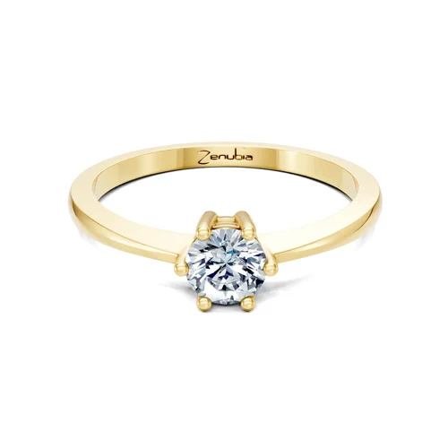 Zenubia_Schmuck_Winterthur_Verlobungsring_QUEEN_front_Gelbgoldjpeg