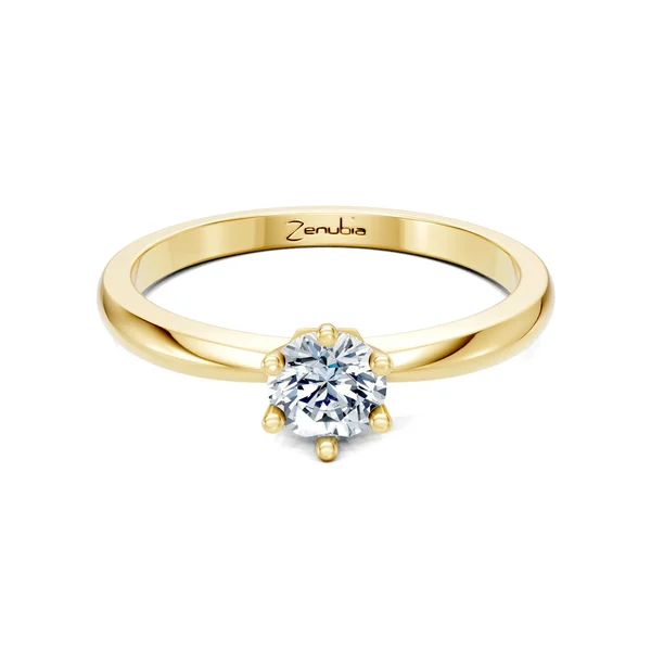 Zenubia_Schmuck_Winterthur_Verlobungsring_LAIKA_front_Gelbgold