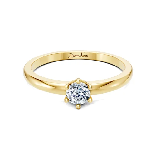 Zenubia_Schmuck_Winterthur_Verlobungsring_LAISHA_front_Gelbgold