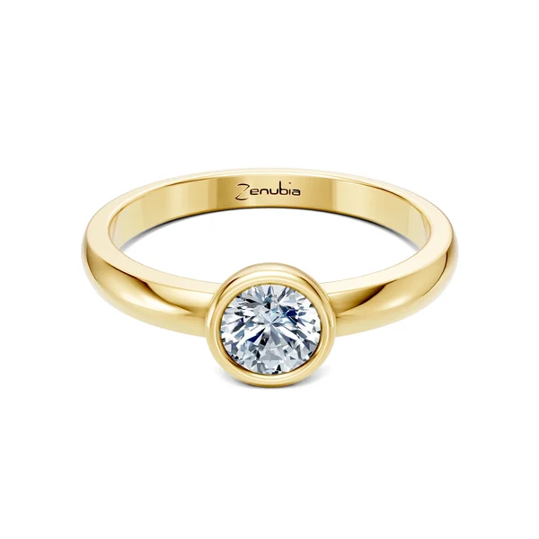 Zenubia_Schmuck_Winterthur_Verlobungsring_LEA_front_Gelbgold