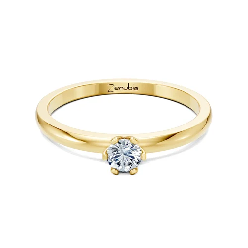 Zenubia_Schmuck_Winterthur_Verlobungsring_LEONIE_front_Gelbgold