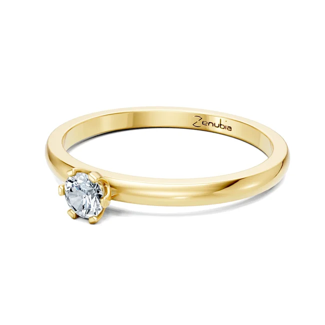 Zenubia_Schmuck_Winterthur_Verlobungsring_LEONIE_side_Gelbgold