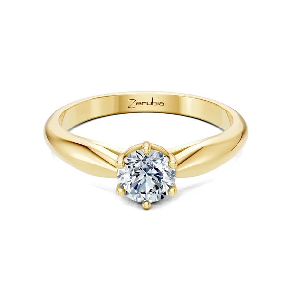 Zenubia_Schmuck_Winterthur_Verlobungsring_LONIA_front_Gelbgold