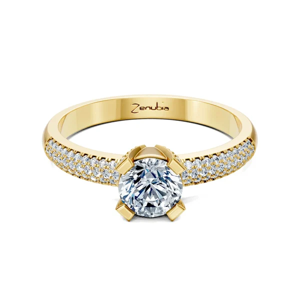 Zenubia_Schmuck_Winterthur_Verlobungsring_LORA_front_Gelbgold