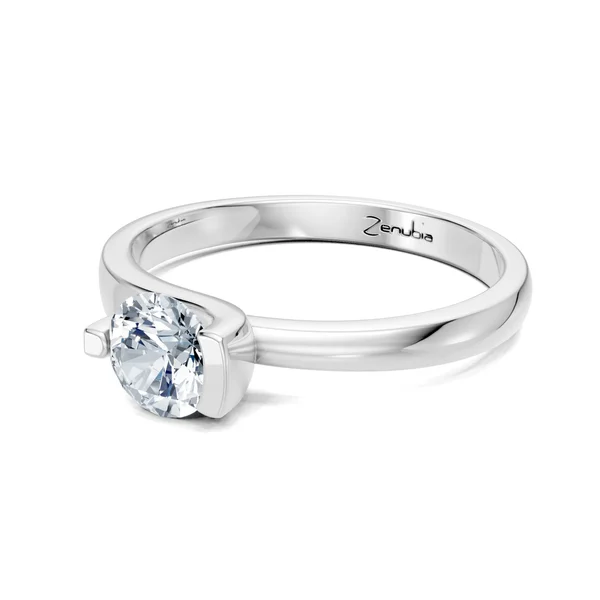 Zenubia_Schmuck_Winterthur_Verlobungsring_LUCIA_side_Weissgold