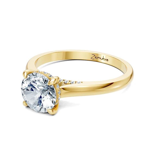 Zenubia_Schmuck_Winterthur_Verlobungsring_ZAINA_side_Gelbgold