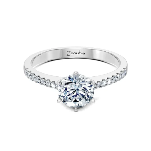 Zenubia_Schmuck_Winterthur_Verlobungsring_SANDRA_front_Weissgold