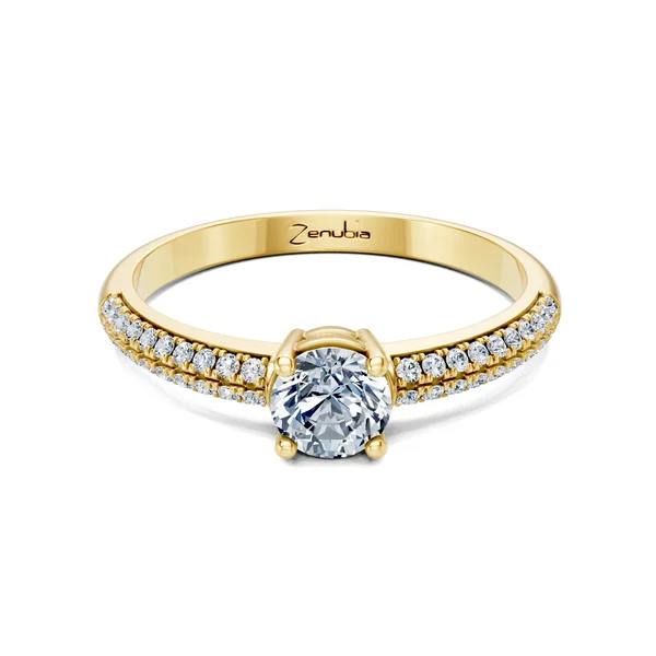 Zenubia_Schmuck_Winterthur_Verlobungsring_STEFANIA_front_Gelbgold