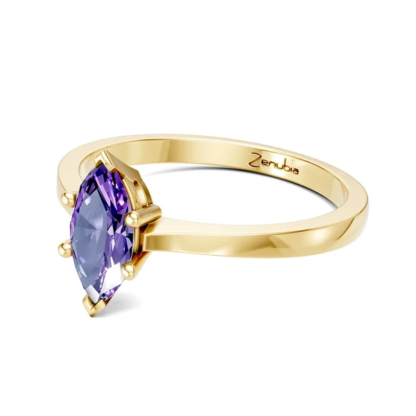 Zenubia_Schmuck_Winterthur_Verlobungsring_MANDY_side_Gelbgold