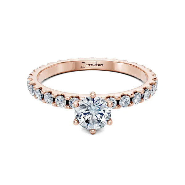 Zenubia_Schmuck_Winterthur_Verlobungsring_FELINA_front_Rosegold