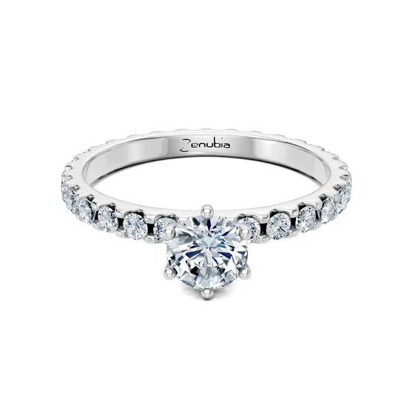 Zenubia_Schmuck_Winterthur_Verlobungsring_FELINA_front_Weissgold
