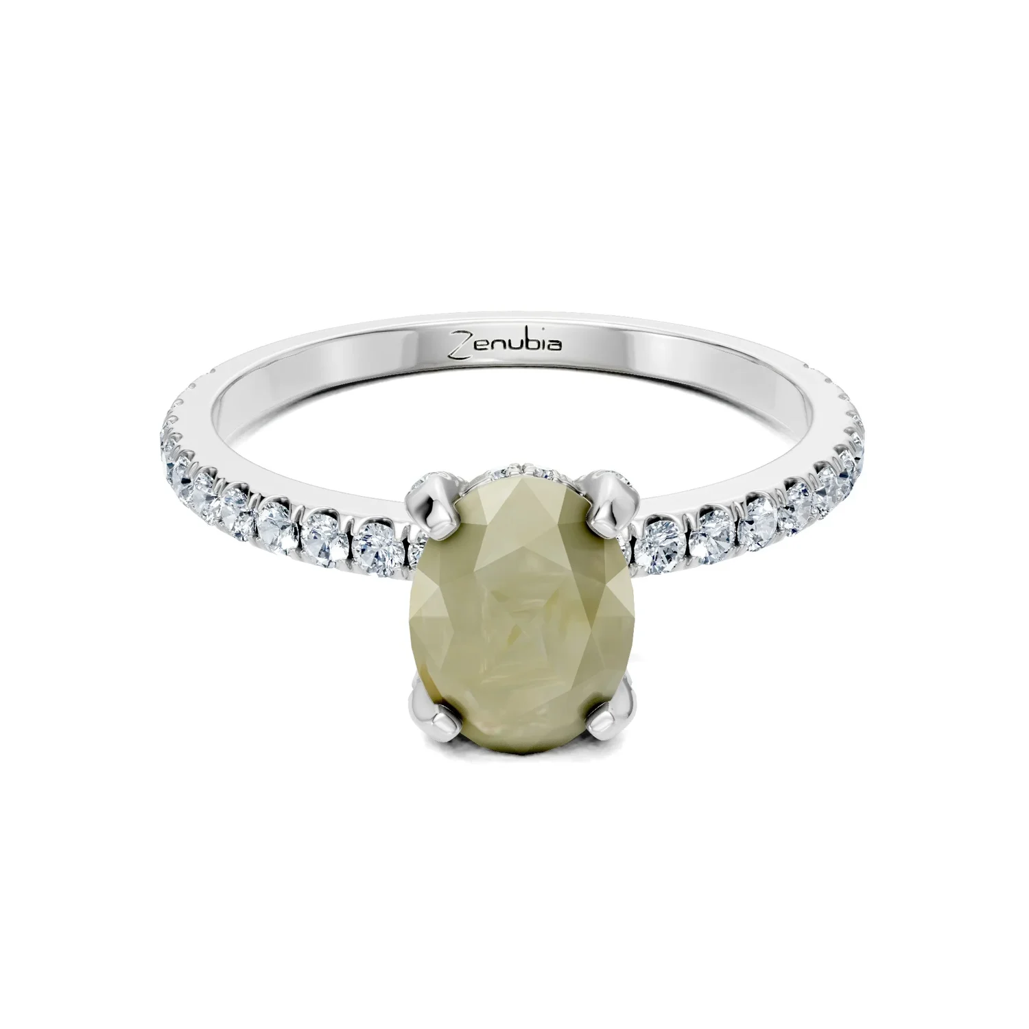 Zenubia_Schmuck_Winterthur_Verlobungsring_FELIPA_front_Weissgold