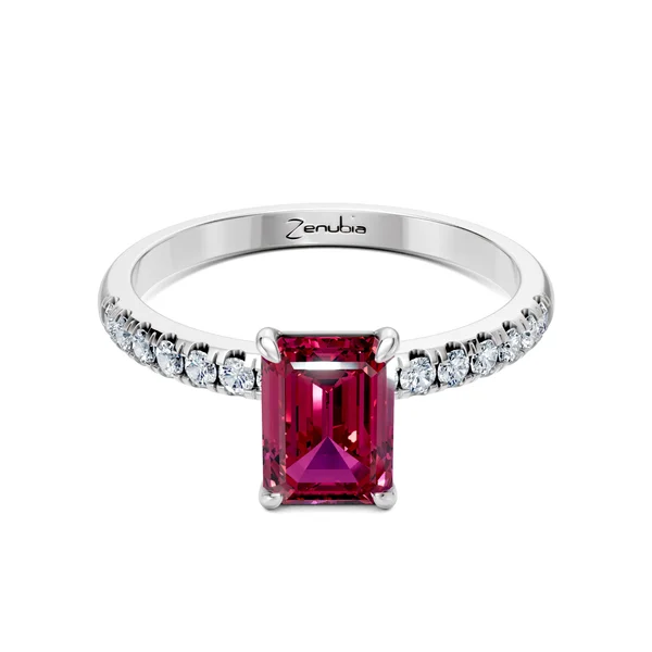 Zenubia_Schmuck_Winterthur_Verlobungsring_FLORA_front_Weissgold