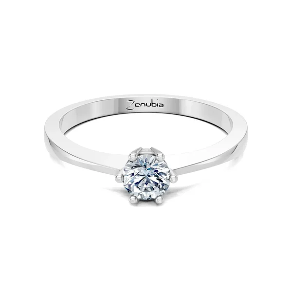 Zenubia_Schmuck_Winterthur_Verlobungsring_MILENA_front_Weissgold