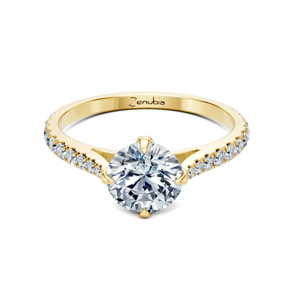 Zenubia_Schmuck_Winterthur_Verlobungsring_SUZANA_2_SPEZIALSCHLIFF_front_Gelbgold