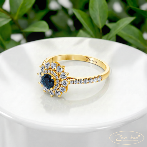 Dooris_PodestNormalGELB_DOORIS_Verlobungsring_Zenubia_Gelbgold_Podest