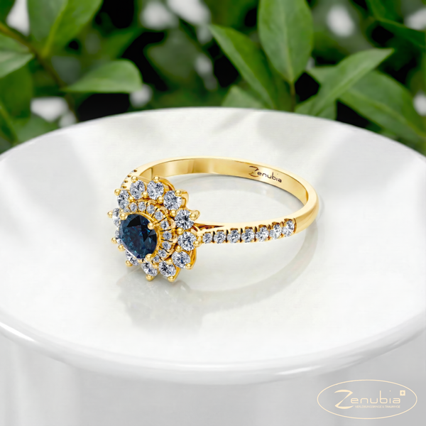 Dooris_PodestNormalGELB_DOORIS_Verlobungsring_Zenubia_Gelbgold_Podest