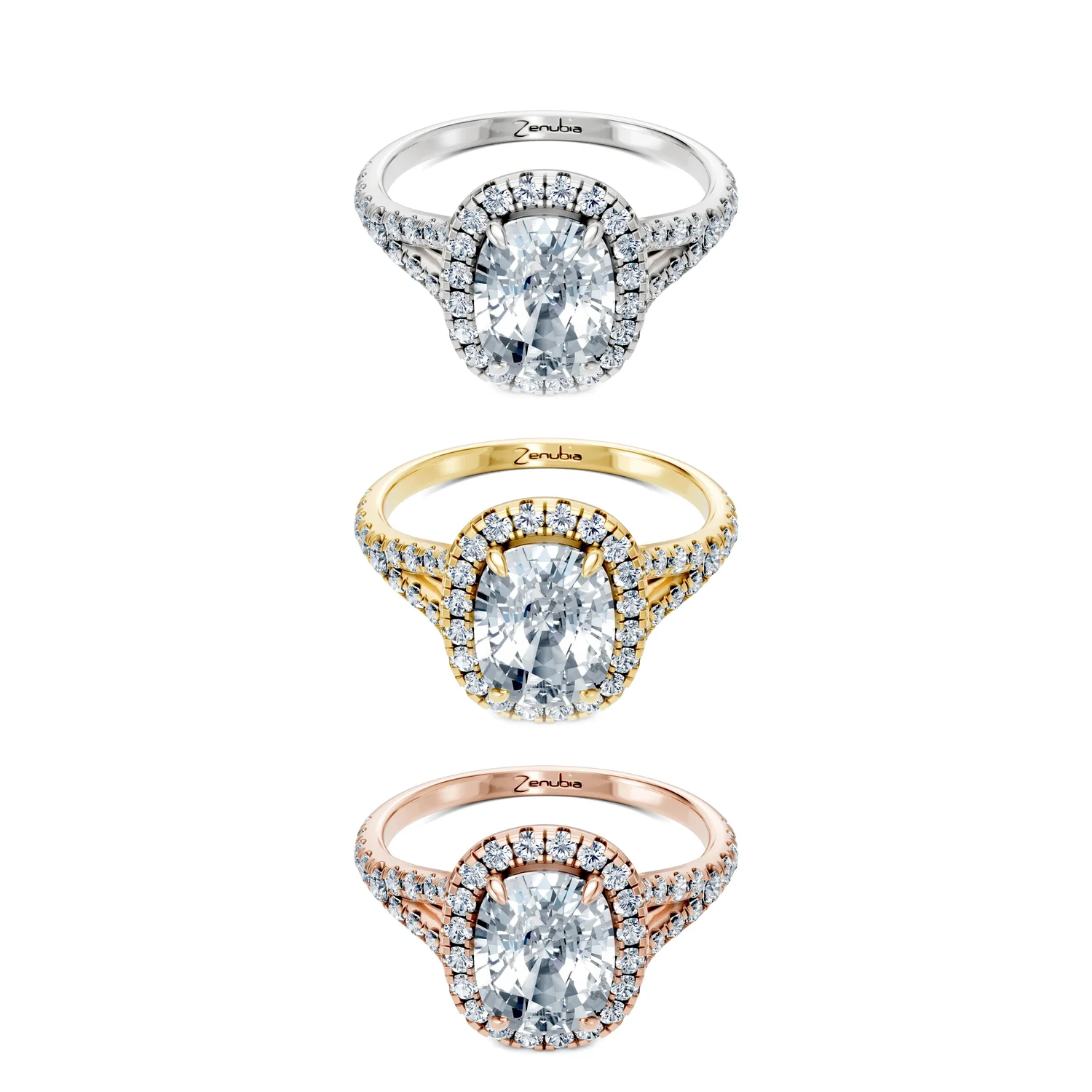 Ellis_3erKombi_Ellis-Verlobungsring_Zenubia_Weissgold_Gelbgold_Rosegold_Platin