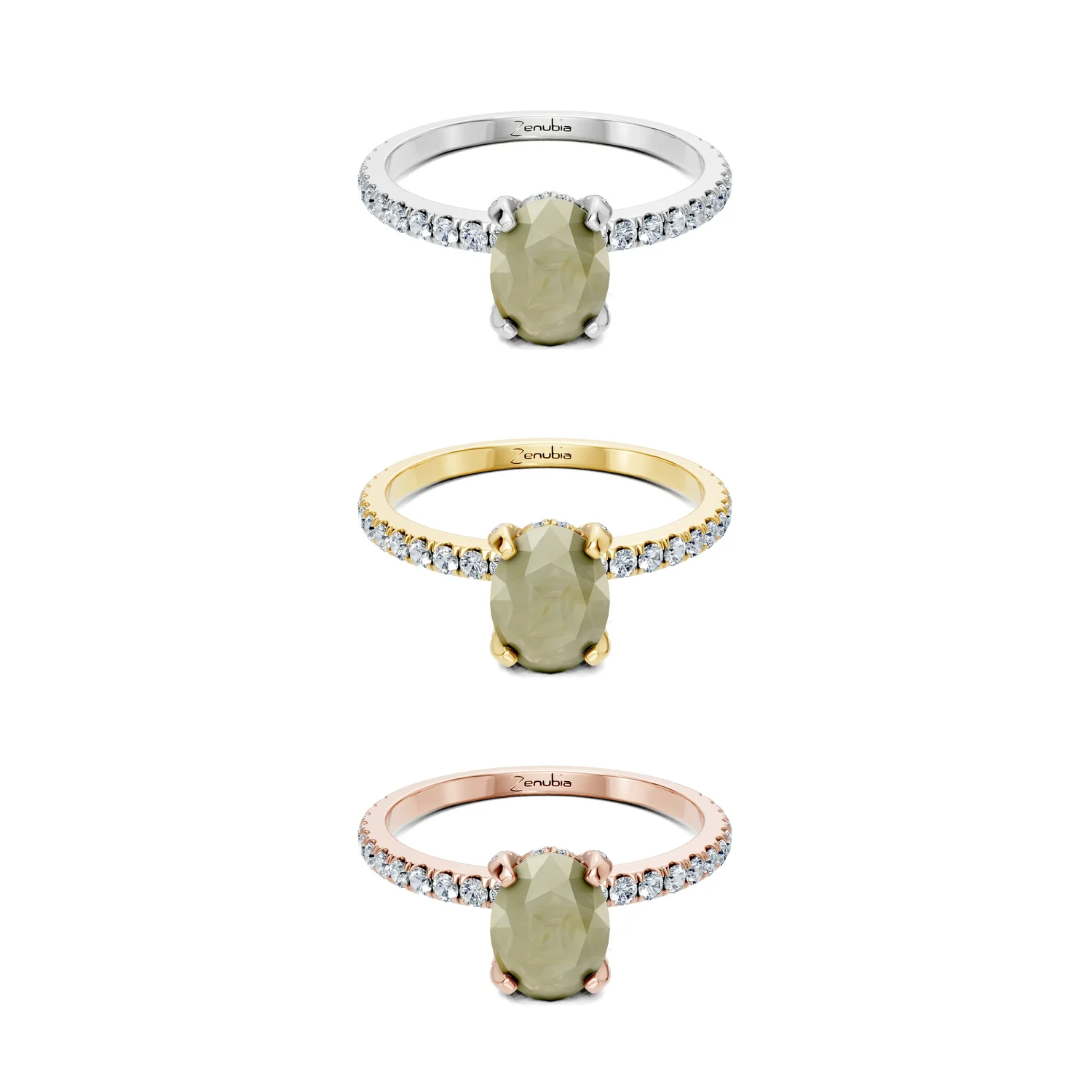 Felipa_3erKombi_Felipa-Verlobungsring_Zenubia_Weissgold_Gelbgold_Rosegold_Platin