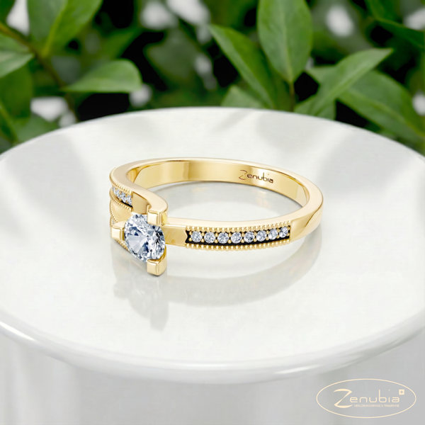 Lalita_PodestNormalGELB_LALITA_Verlobungsring_Zenubia_Gelbgold_Podest