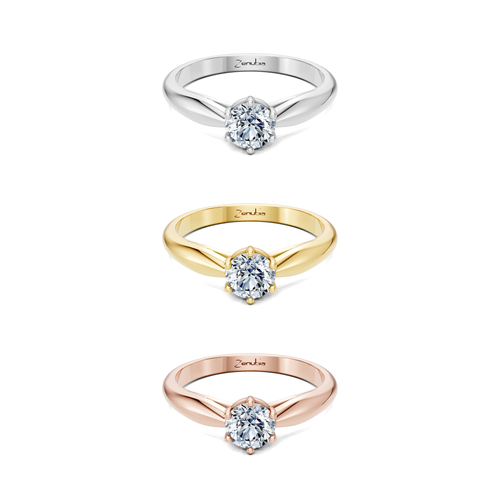 Lonia_3erKombi_Lonia-Verlobungsring_Zenubia_Weissgold_Gelbgold_Rosegold_Platin