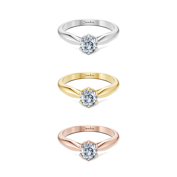 Lonia_3erKombi_Lonia-Verlobungsring_Zenubia_Weissgold_Gelbgold_Rosegold_Platin