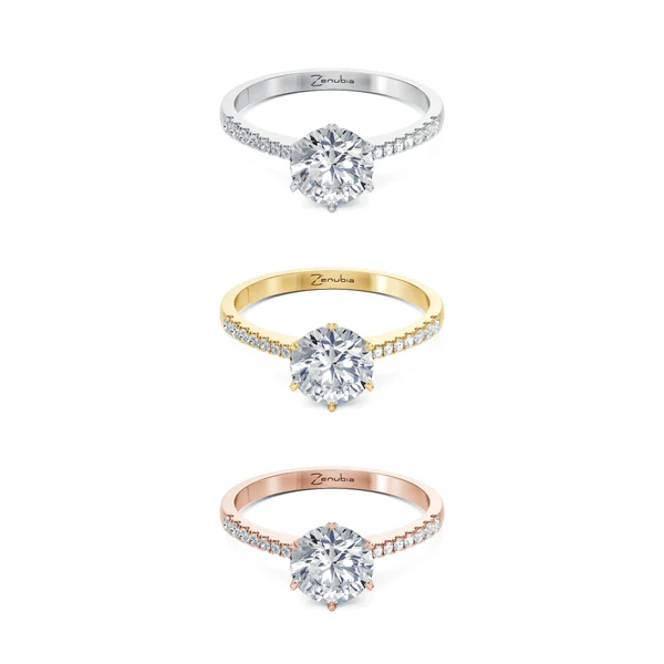 Sandra_3erKombi_SANDRA_ZenubiaSpecial_-Verlobungsring_Zenubia_Weissgold_Gelbgold_Rosegold_Platin