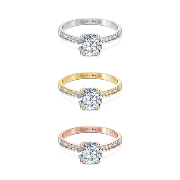 Stefania_3erKombi_STEFANIA_ZenubiaSpecial_-Verlobungsring_Zenubia_Weissgold_Gelbgold_Rosegold_Platin
