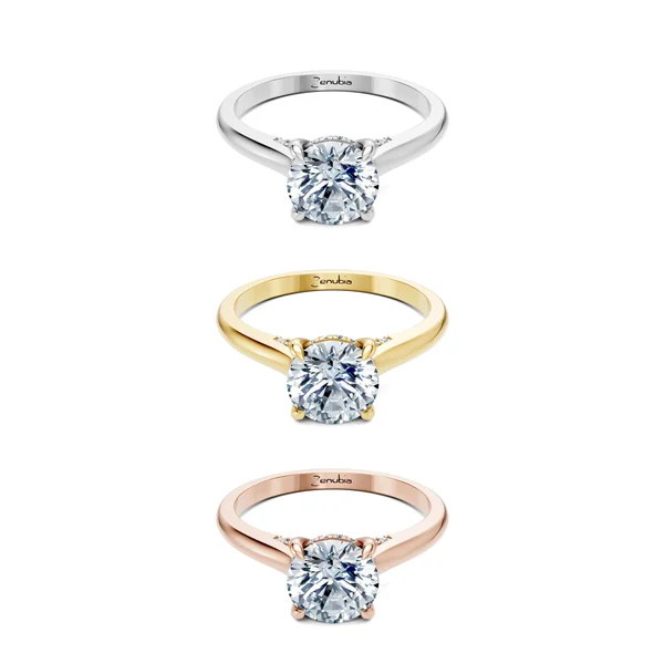 Zaina_3erKombi_Zaina-Verlobungsring_Zenubia_Weissgold_Gelbgold_Rosegold_Platin